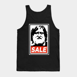 Gabe Newell Steam Sale Buy Poster Design Obey Tank Top